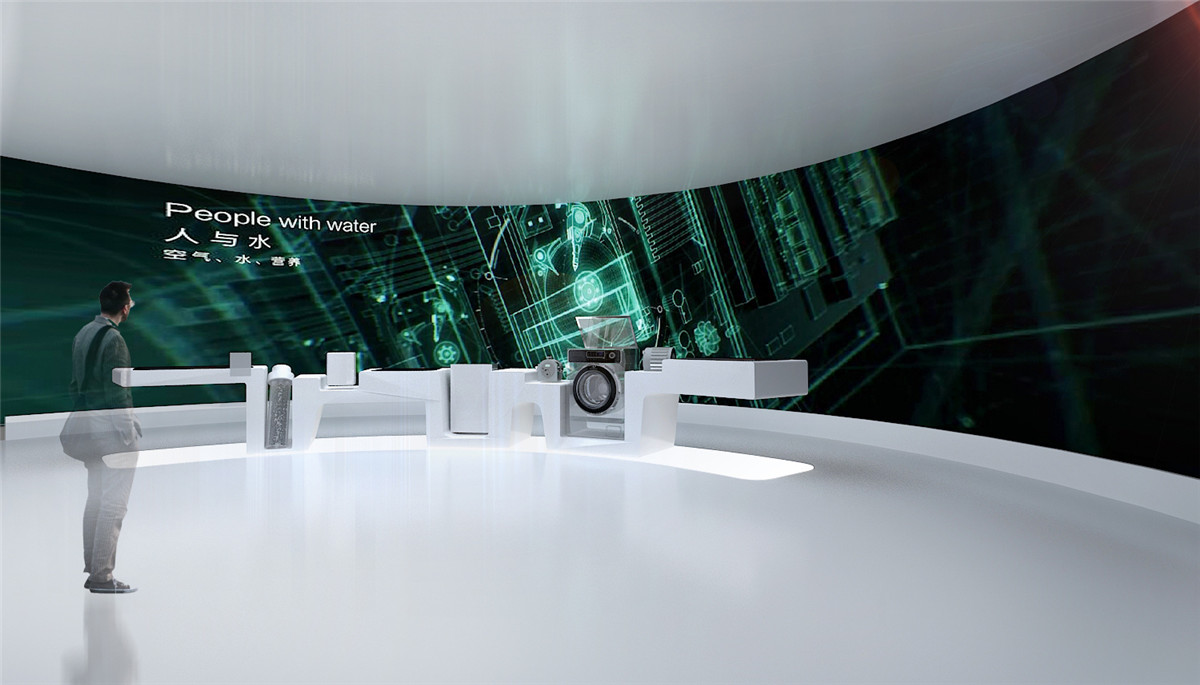 高科技展厅设计平面图：构建互动体验的新时代
