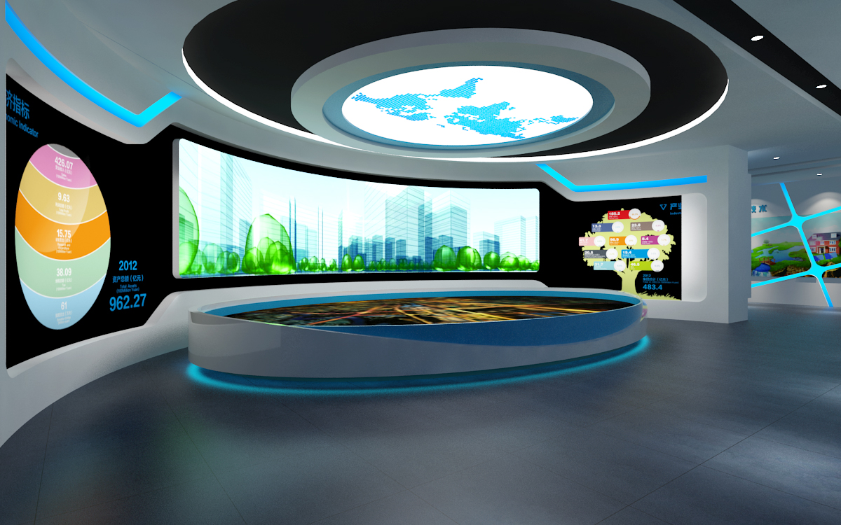 探索多媒体展厅设计中的360全息柜