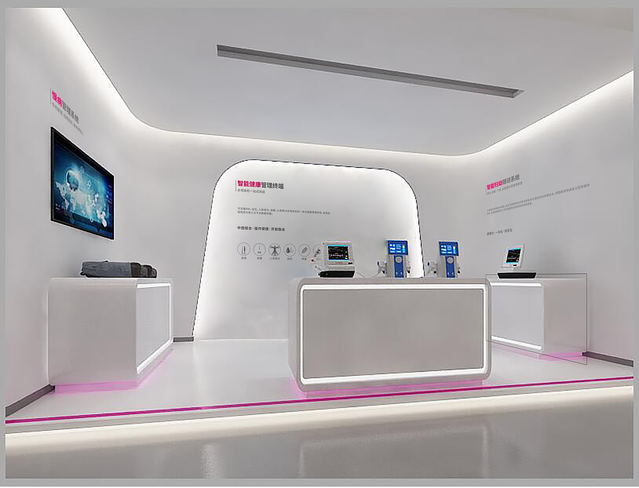 全面呈现各类农业展厅手绘平面图